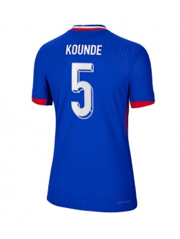 Frankreich Jules Kounde #5 Heimtrikot für Frauen EM 2024 Kurzarm